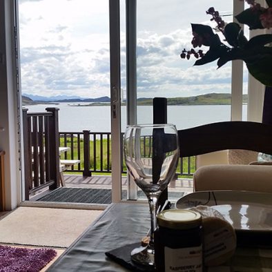 Even our dining room table has a view of the sea