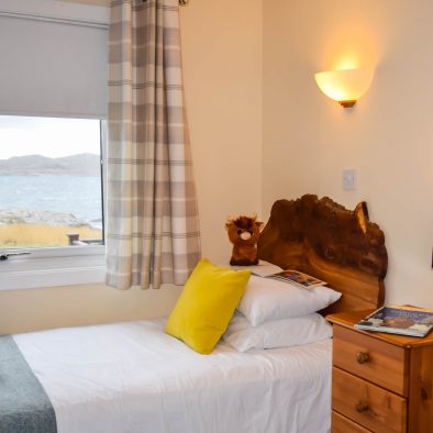 Single room accommodation in our 3 bedroom chalets at Port Beag