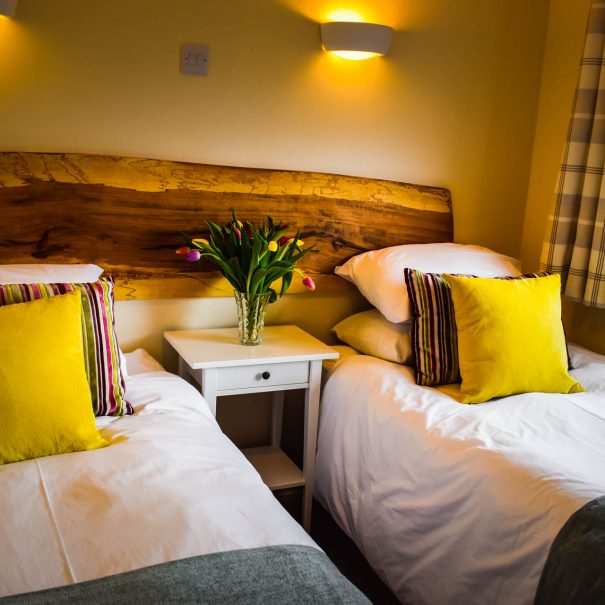 Twin or Superking room in our 3 bedroom chalet at Port Beag Chalets, Altandhu on the Coigach Peninsula