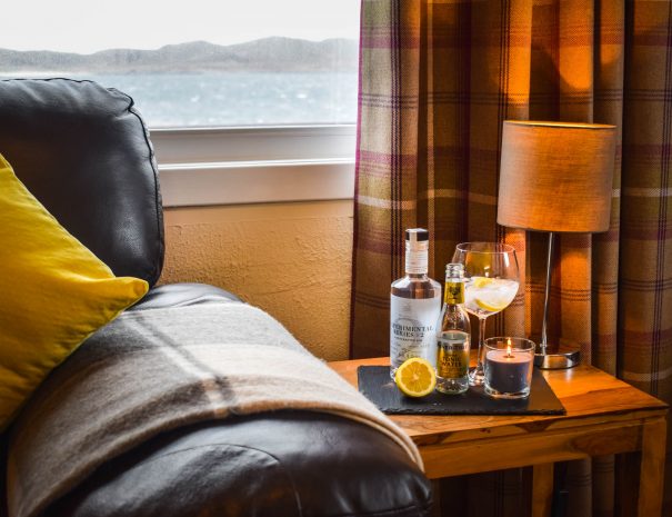 The local gin makes the perfect sundowner, available from Achiltibuie Stores