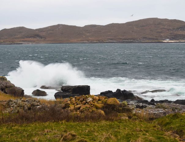 The sound of the sea will lull you to sleep at Port Beag Chalets