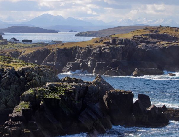 The dramatic coast line along the Coigach Peninsula