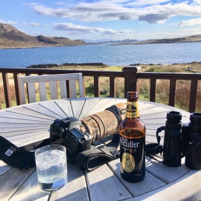 The view from Port Beag Self-catering Holiday Chalets, near Achiltibuie